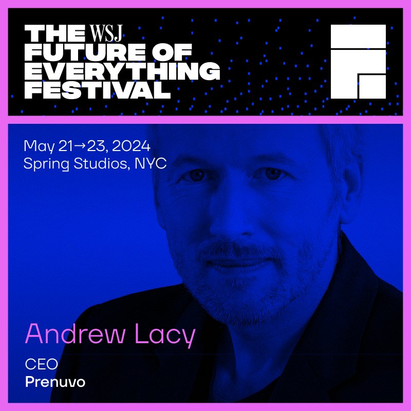 The @WSJ's Future of Everything Festival happens next month May 21 - 23 in NYC where top innovators, executives, and policy-makers will gather to discuss transformative trends, ideas and challenges across various sectors. We're excited for our CEO, @andrewlacy to be joining