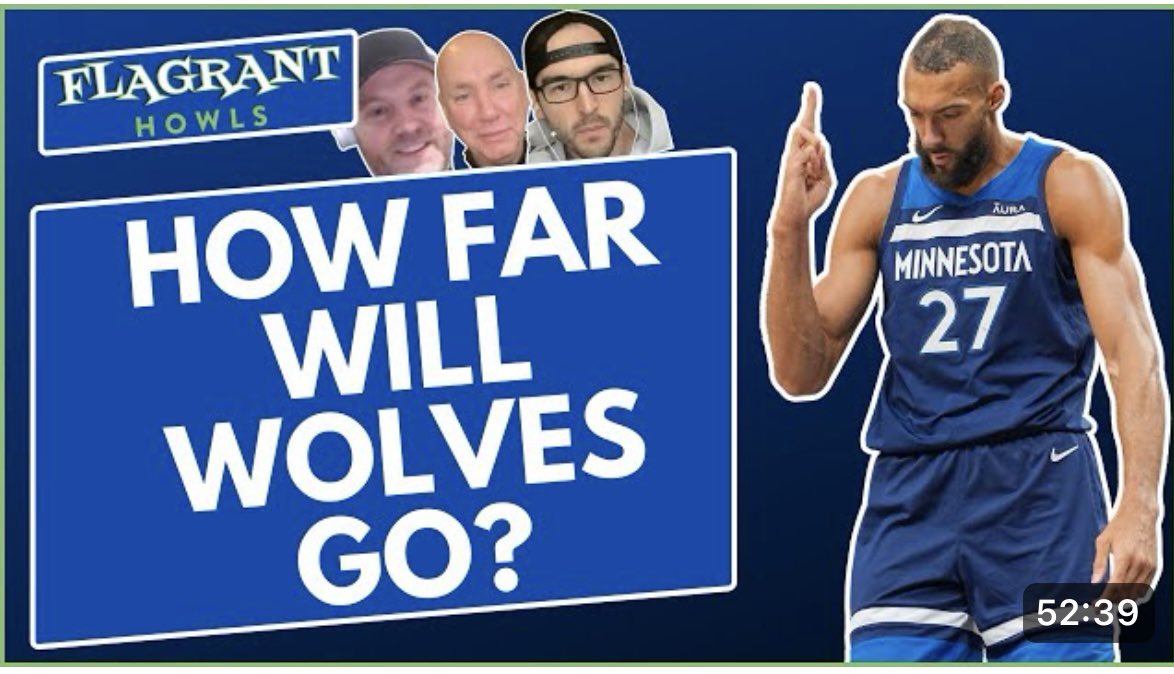New @FlagrantHowls with @PhilMackey: The one and only @JimPeteHoops is back to discuss Timberwolves/Nuggets, 50-point games, and most importantly… His @WolvesRadio inspired ringtone. YouTube: youtu.be/65CeV6HoD28?fe… Spotify: open.spotify.com/episode/6w3xR8…