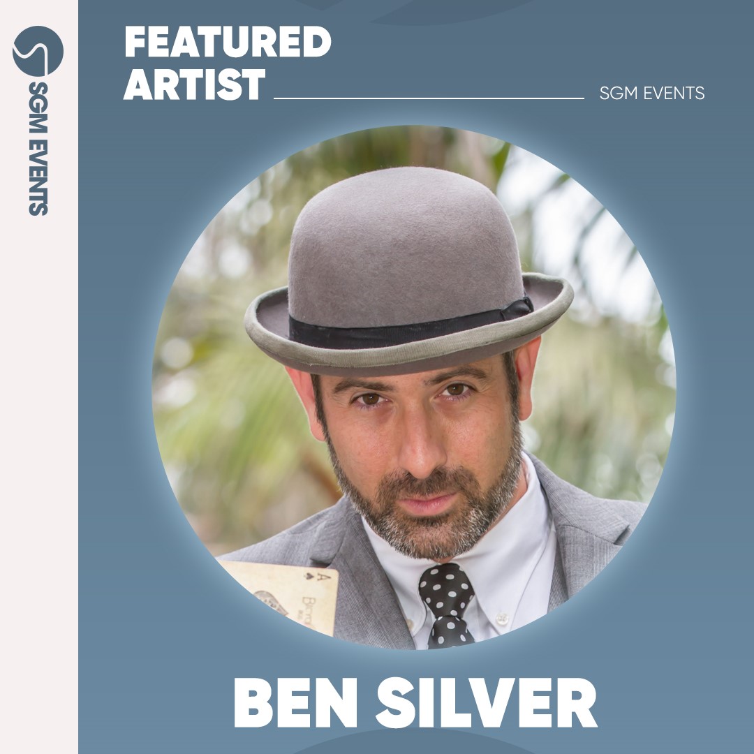 Ben Silver, California's top magician & premier choice for corporate events across America, dazzles with dry humor & effortless tricks. As a certified sommelier, he adds luxury to entertainment!  Learn more ➡️ sgmevents.com/roster/ben-sil… #SGMEvents #BenSilver