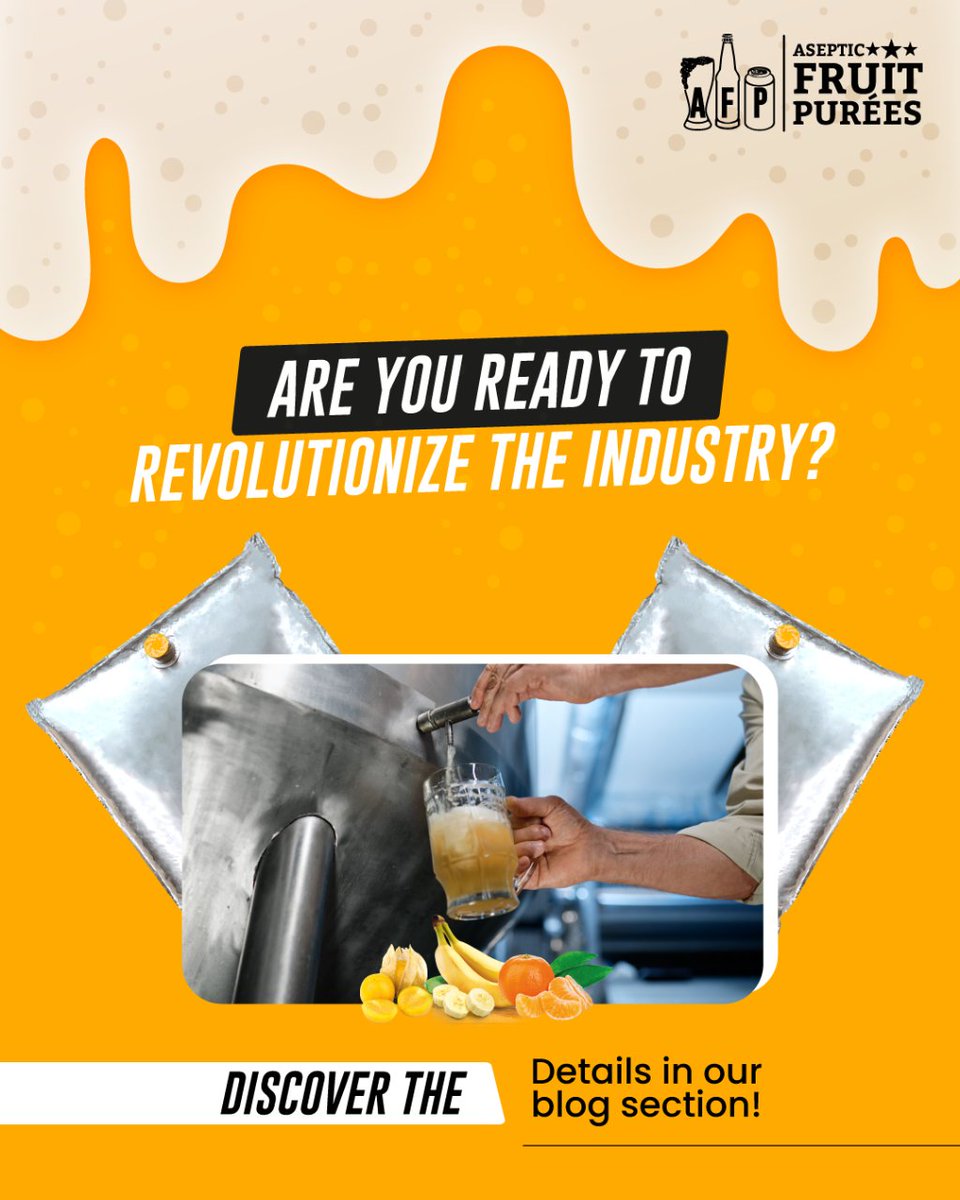 🍻🌟 Upgrade Your Game in the Brewing Arena! 🌟🍻 Visit our blog for all the insights you need to distinguish your offerings. 📚✨

asepticfruitpurees.com/blogs/news/imp… 

#craftbeer #beerlover #beerme #beerpics #beerfluencer #beergasm #beerstagram #craftbeerpics #craftbeerlife