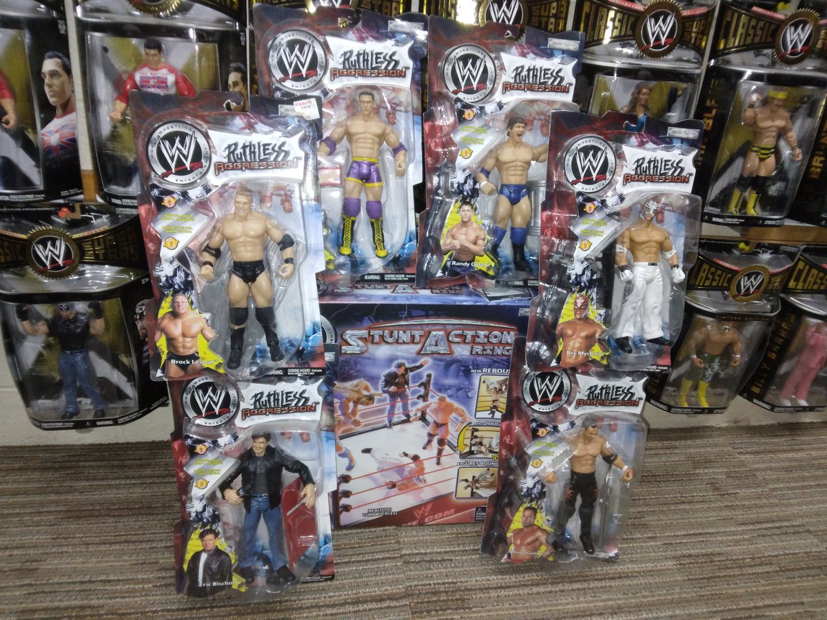 This Jakks Ring was Released to go with the New Ruthless Aggression Line! Mostly same Ring as usual, liked Presentation though! Notice Cena Trunks, Pads, Boots Color Change for Finished Product! Box shows Orange, Blue and Released Figure has Purple, Yellow! Very cool! @MajorWFPod