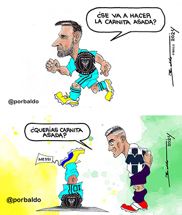 EL CARTOÓN DE HOY #FelizMiercoles #BuenasTardes #BuenasNoches #Messi #Rayados