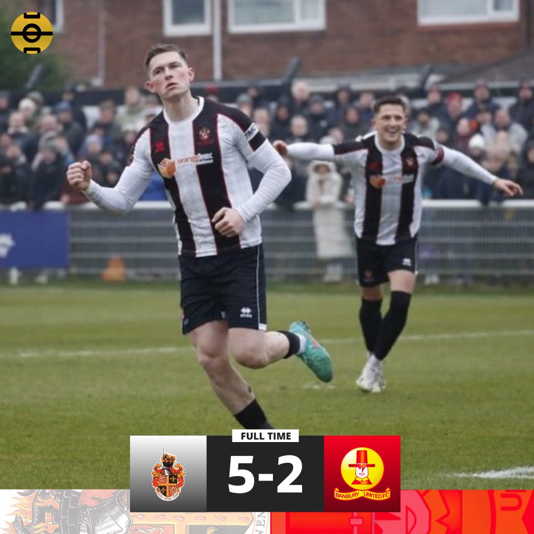 A massive win for Spennymoor Town as they hit Banbury for 5 to keep their playoff chances alive This result also confirms relegation for Banbury United 📸 @DJNelsonPhotos #nonleaguefootball #nonleague #nationalleaguenorth