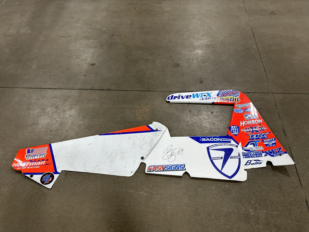 🏁Brady Bacon #69 Sprint Car Full Left Side Panel Raffle 🏁 Buy your tickets for a chance to win this left side panel set off of my 2023 Hoffman 69 car! •Raffle Details:Ticket Price: $10 each •No limit on ticket purchases – buy as many as you like to increase your chances!…