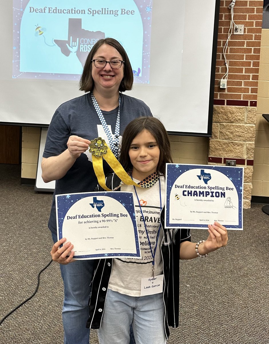 Vogel Intermediate hosted its inaugural Deaf Education Spelling Bee! 🐝