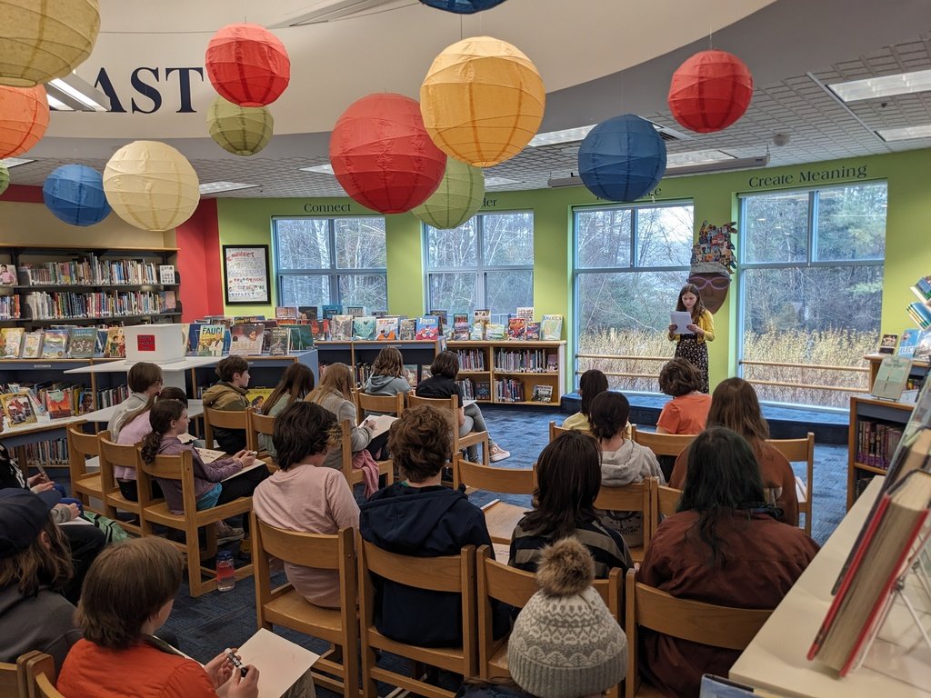 HMS poets had a great time at today's Spring Poetry KaBaam!