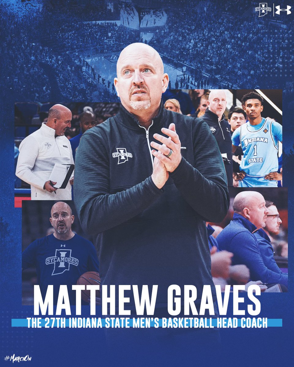 Indiana State Basketball (@indstbasketball) on Twitter photo Indiana State Announces <a href="/CoachGraves10/">Matthew Graves</a> as <a href="/IndStBasketball/">Indiana State Basketball</a> Head Coach
tinyurl.com/msj8tax7
#MarchOn Indiana State Announces <a href="/CoachGraves10/">Matthew Graves</a> as <a href="/IndStBasketball/">Indiana State Basketball</a> Head Coach
tinyurl.com/msj8tax7
#MarchOn