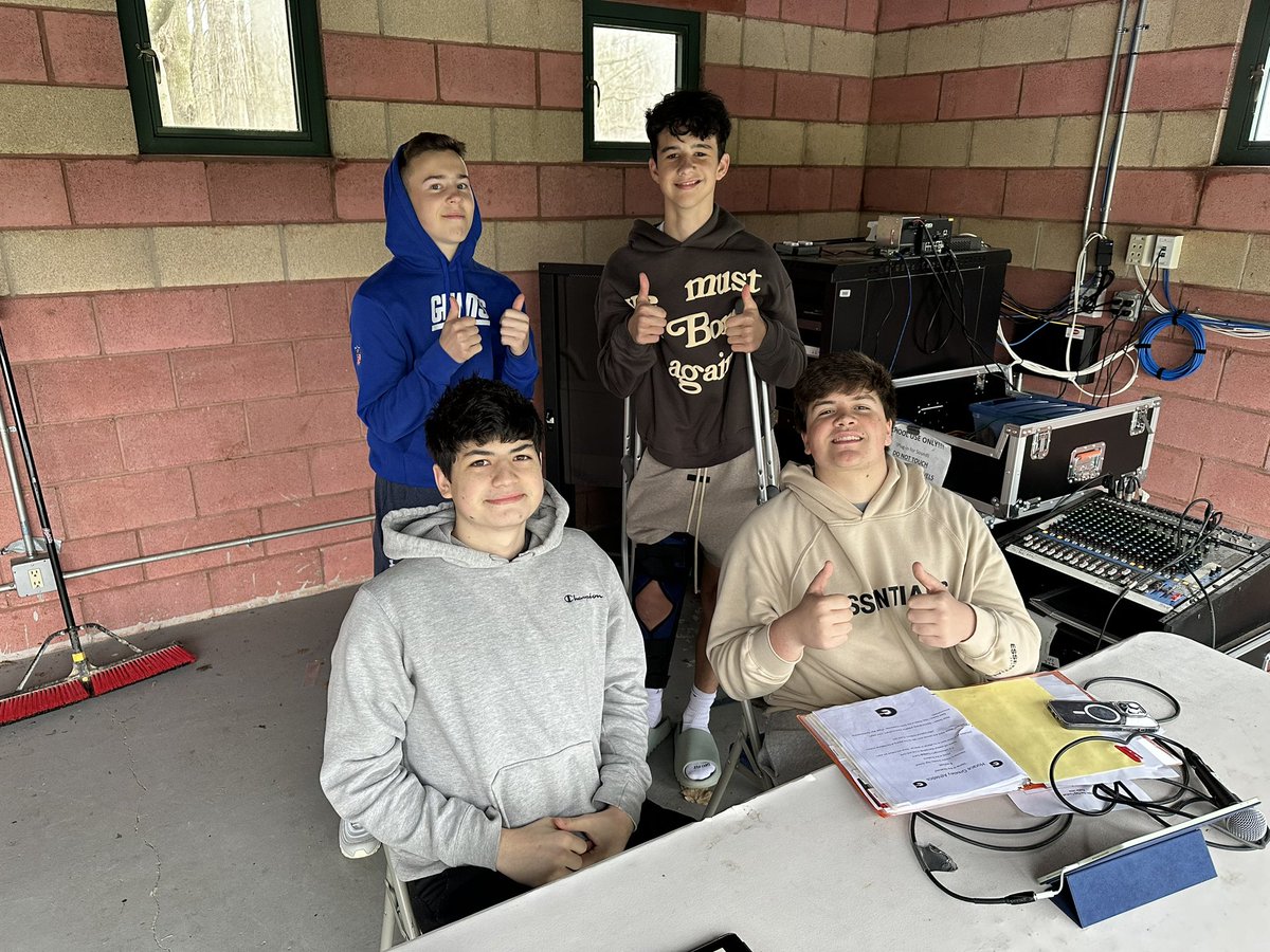 Our Greeley Sports Broadcasting Club students always bring enthusiastic energy to each game they announce! #wearechappaqua #studentlife