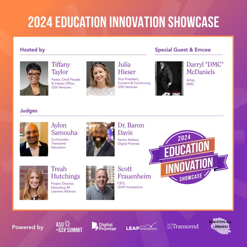 We can’t wait for the annual #ASUGSVSummit Education Innovation Showcase! LEAP Innovations is proud to celebrate K-12 systems leaders advancing innovation & fostering meaningful change in schools and communities! 4.16.24: Join us live or via livestream! asugsvsummit.com/live