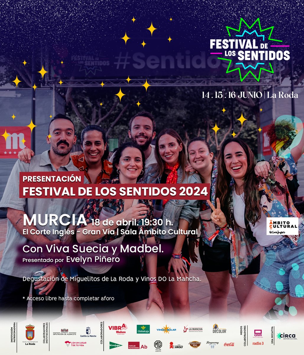 Nos vemos el próximo jueves!! #murcia #Sentidos24 😍