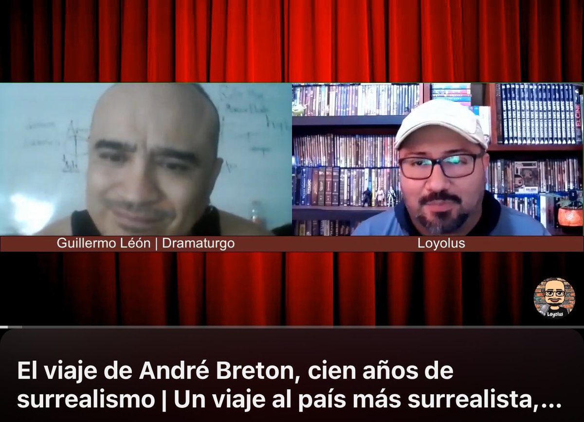🎙️No se pierdan la entrevista De <a href="/soy_loyolus/">Loyolus 🎭🎬📺🎶</a> con el dramaturgo Guillermo León sobre 𝗘𝗹 𝗩𝗶𝗮𝗷𝗲 𝗱𝗲 𝗕𝗿𝗲𝘁𝗼𝗻, cien años de surrealismo. 

🗣️Últimas funciones en el Teatro del Bosque Julio Castillo. 

▶️ youtu.be/TG3BFM1FBsY?si…