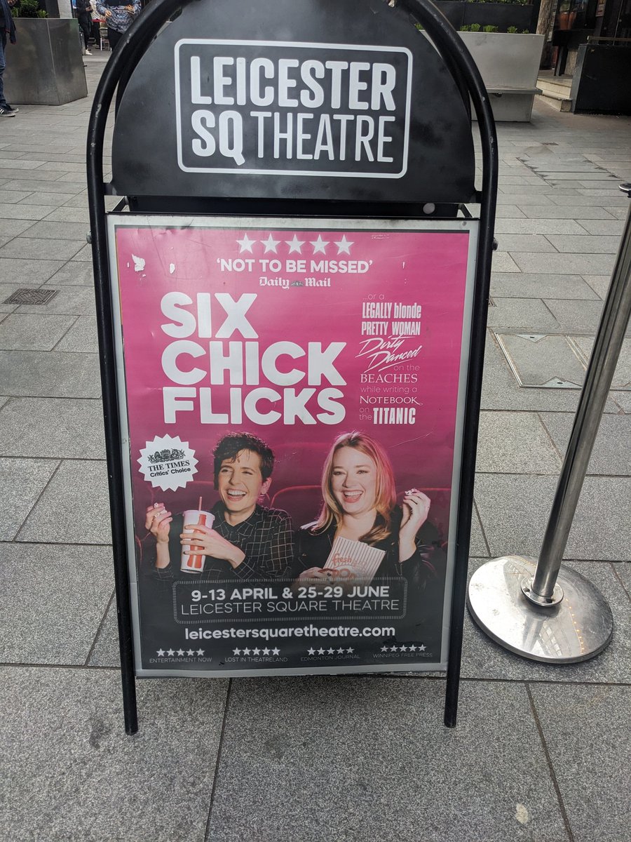 Some refreshing comedy tonight with Six Chick Flicks at @lsqtheatre - funny but also feminist, an affectionate parody of the chick flick genre (and its limitations)