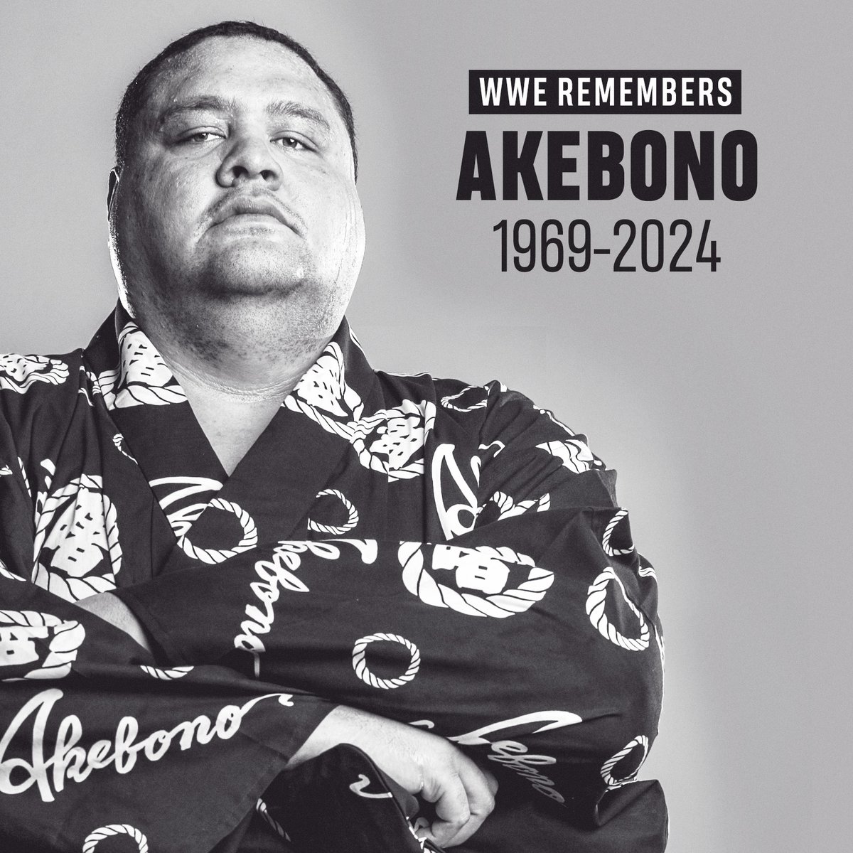 WWE is saddened to learn that Akebono has passed away. WWE extends its condolences to Akebono’s family, friends and fans. wwe.com/article/akebon…