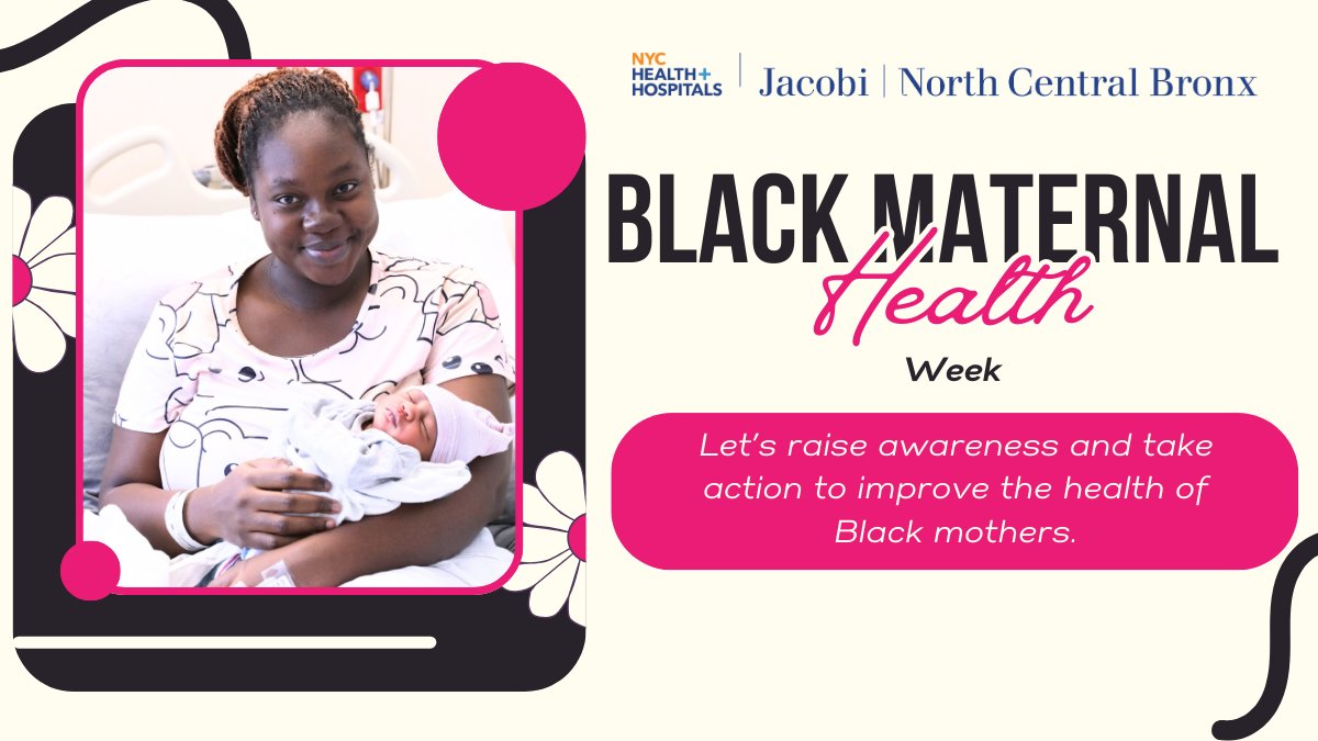 It's Black Maternal Health Week! Our OBGYN teams works to bring attention to maternal mortality and the Black community. More on our maternal health services: bit.ly/3EVBz14