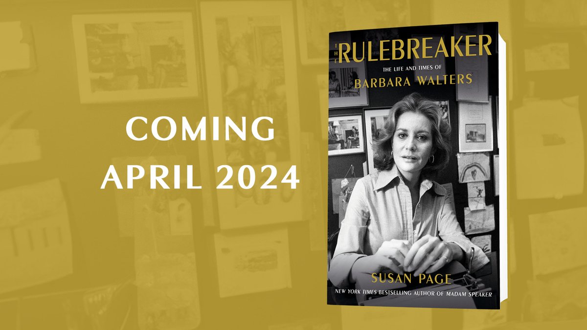 Barbara Walters wasn't afraid to break the rules. Explore the extraordinary life of the most successful female broadcaster of all time in THE RULEBREAKER by @SusanPage Available 4/23: spr.ly/6018RagNk