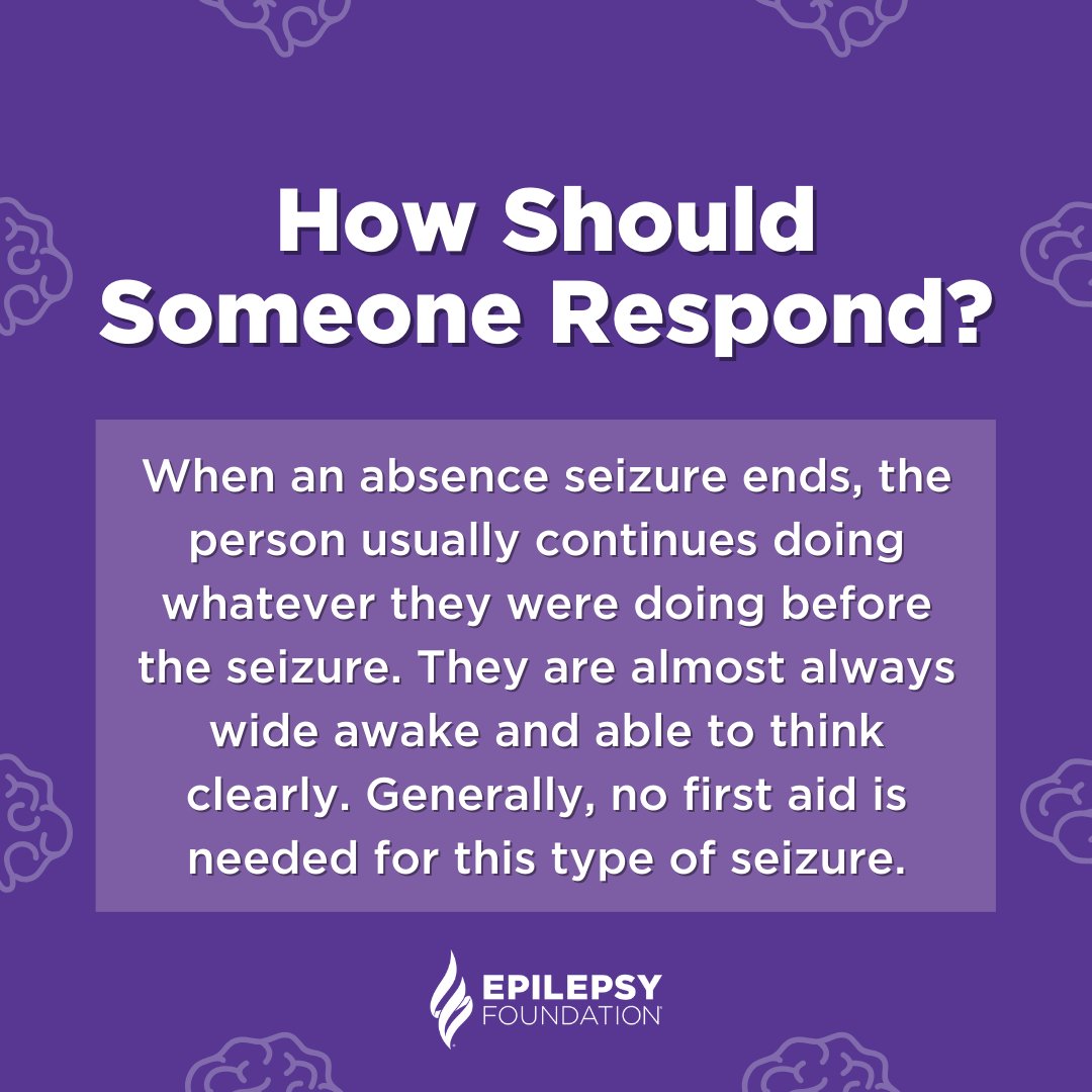 During an absence seizure, the person may be unresponsive for a few seconds. Unlike daydreaming, absence seizures are caused by abnormal electrical activity in the brain. bit.ly/3J6OA9P