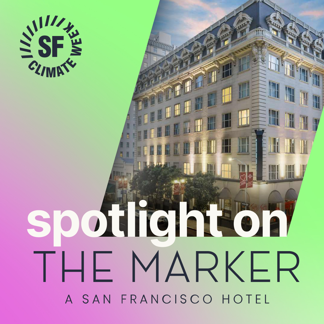 SF Climate Week (@sfclimateweek) on Twitter photo Stay with a purpose during #SFClimateWeek! š±āØ We're thrilled to spotlight sponsor <a href="/TheMarkerSF/">The Marker Hotel</a>, a beacon of sustainable hospitality.
Read about their journey: sfclimateweek.org/announcementspā¦
Book a sustainable stay (code SFCLIMATEWEEK): climateba.se/3x4njSE Stay with a purpose during #SFClimateWeek! š±āØ We're thrilled to spotlight sponsor <a href="/TheMarkerSF/">The Marker Hotel</a>, a beacon of sustainable hospitality.
Read about their journey: sfclimateweek.org/announcementspā¦
Book a sustainable stay (code SFCLIMATEWEEK): climateba.se/3x4njSE