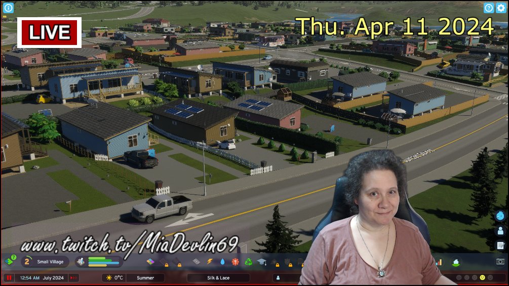 MiaDevlin69 is now Live playing #CitiesSkylines2
Silk and Lace Ep 2 - Left this time.  HA HA

twitch.tv/MiaDevlin69 

#twitch #twitchstreamer #streamer #twitchaffiliate 
#canadianStreamer #twitchgirl #live #torontoStreamer