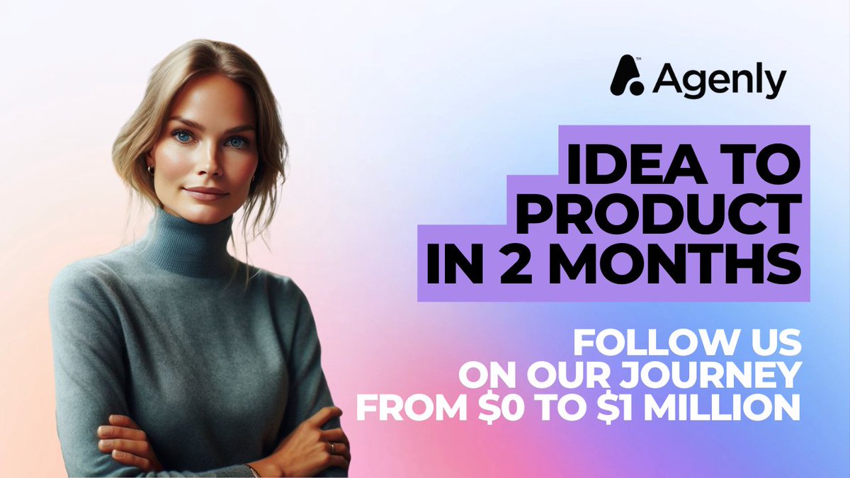 AgenlyAi's tweet photo. Agenly Ai is now 35-days old, in that time we have: 

Built a POC����
Gotten EOIs worth $4.3k MRR🙌
Acquired x3 partners🚀

🌎https://t.co/RPeEMFOwj4 

#GenerativeAI #startup #founder #AI #Sales #customerservice #customersupport #CX https://t.co/ZidBqTijO5
