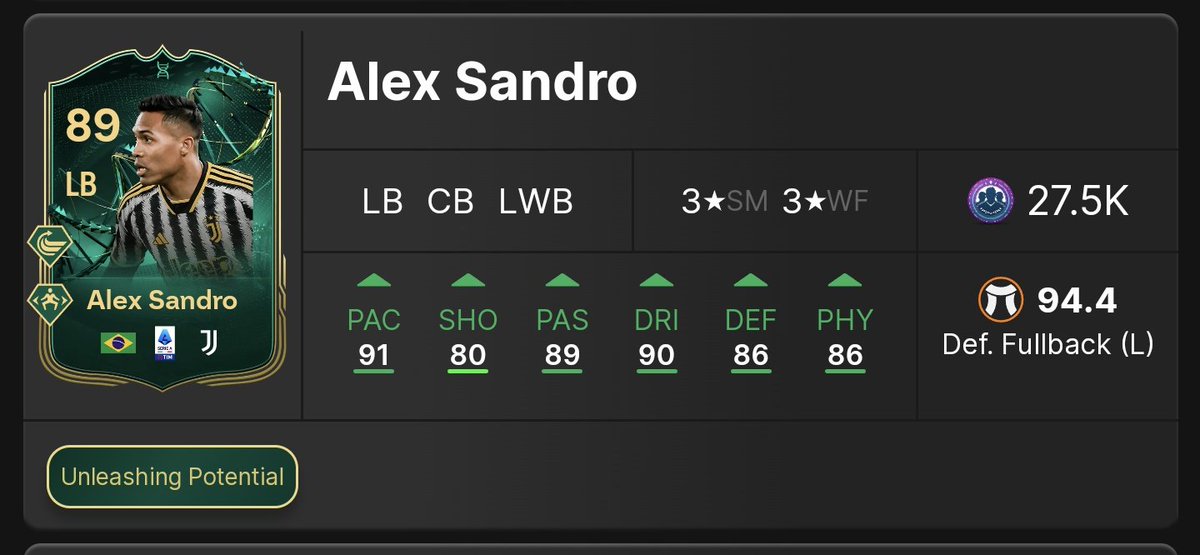 Interesting idea for 🇧🇷 Sandro 👀 Other cards have still been upgraded Imagine this with a +2 👇