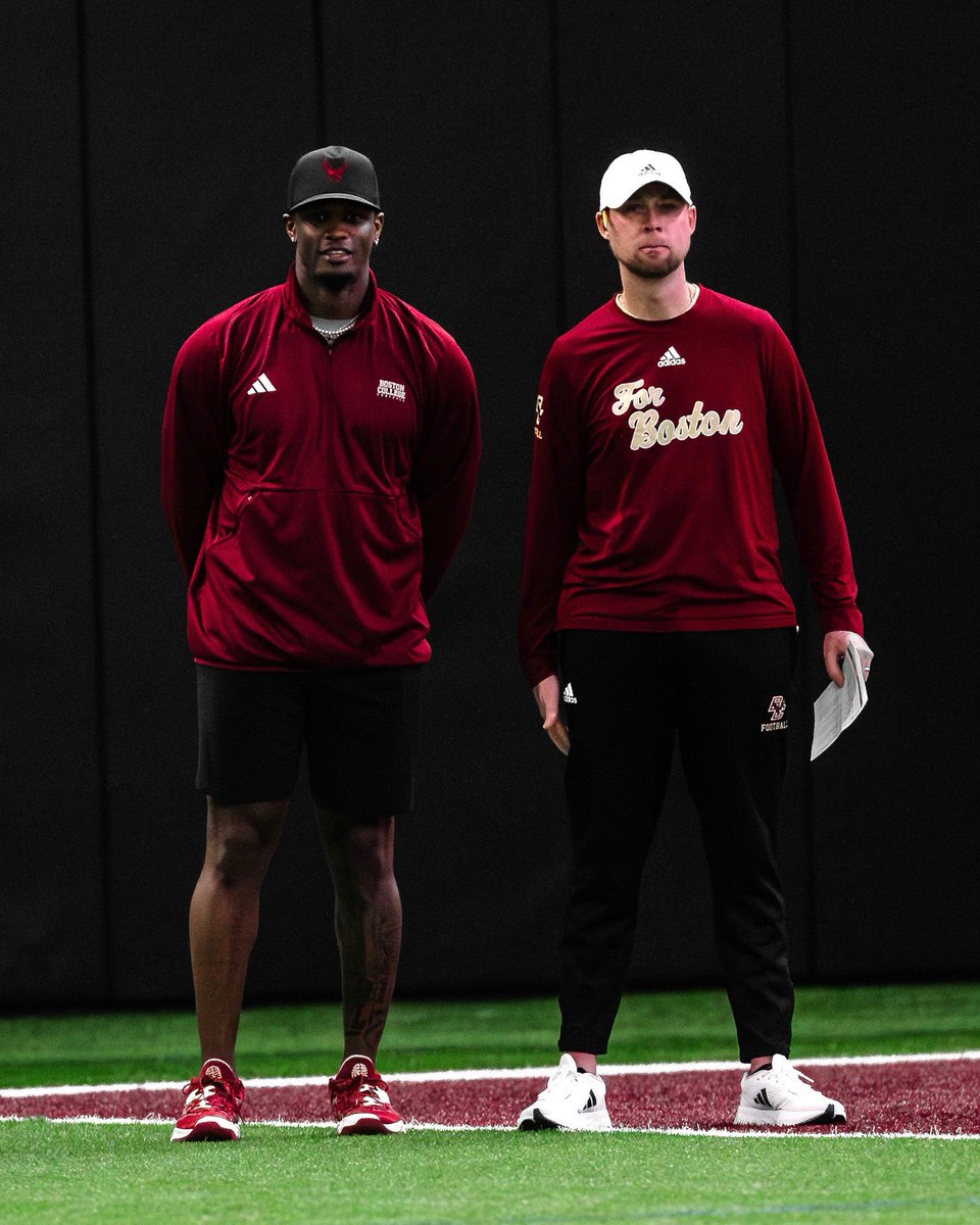 I played for dad, now I get to coach with son 😁 #earnit🦅 #WeAreBC