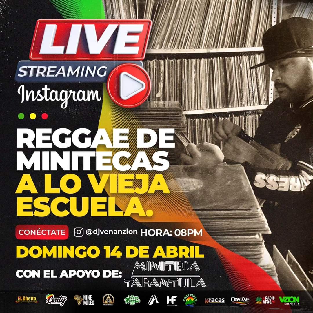Reggae de Minitecas . Domingo 8pm