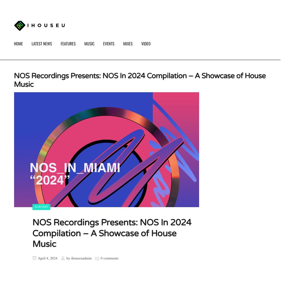 Press 📸 for the NOS In Miami compilation. Thanks to the following outlets for the coverage:

EDM Army - edmarmy.com/nos-recordings…

IHouseU - ihouseu.com/nos-recordings…

#nosrecordings #nosinmiami #housemusic4life #housemusiclovers #funkyhousemusic