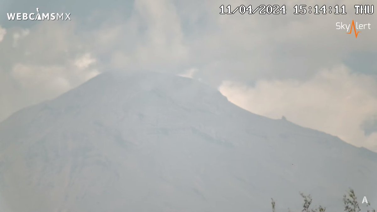 #Volcán #Popocatépetl en este momento. 🌋
Vista desde #Amecameca, #EdoMex.
Vía: @SkyAlertMx.
webcamsdemexico.com/webcam/popocat…