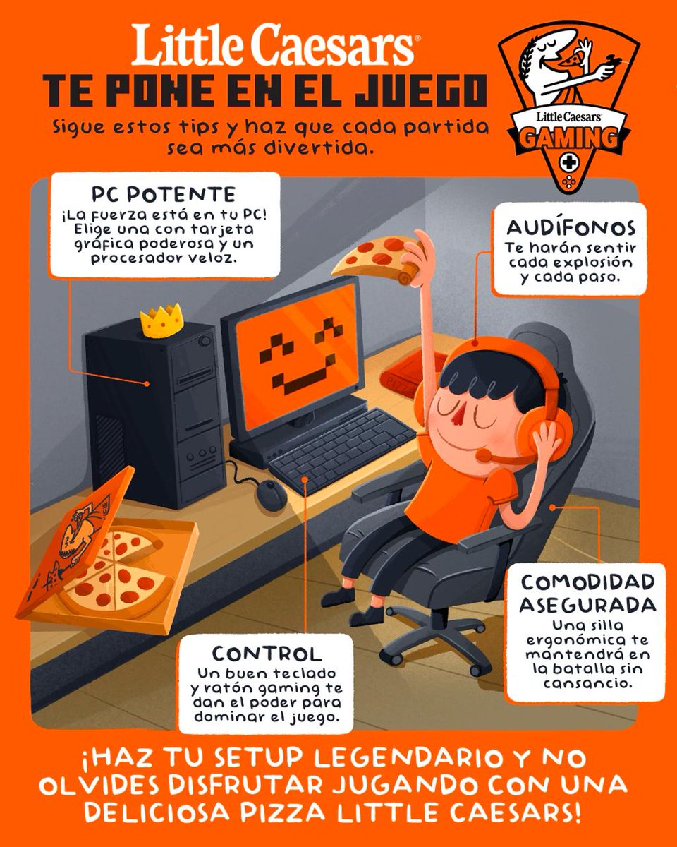 ¡@littlecaesarsmx te pone en el juego! Sigue estos tips y haz que cada partida sea más divertida. InscrÍbete al Intercolegial  play.toornament.com/es/tournaments… #Intercolegial2 #Gaming