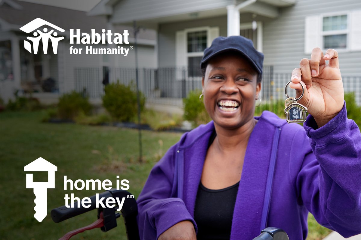 Throughout the month, Habitat affiliates across the country are raising awareness about the critical need for safe, affordable housing. So join us in our #HomeIsTheKey campaign! #WichitaHabitat 

Read more: wichitahabitat.org/news/home-is-t…