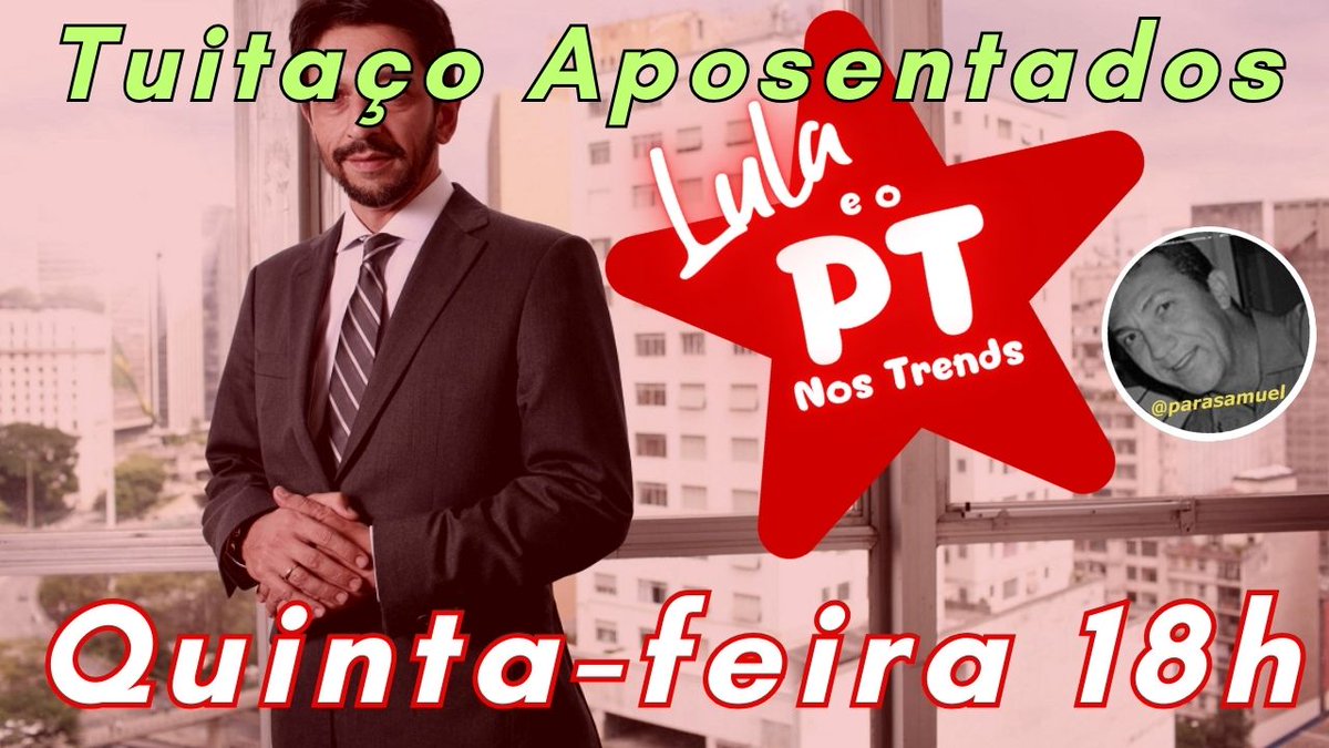 <a href="/bethonira/">Beth Andrade🚩🇧🇷🚩</a> <a href="/parasamuel/">Samuel Felix🚩</a> <a href="/LulaPTnosTrends/">Lula PT nos Trends</a> <a href="/InesNasciment12/">Ines Nascimento</a> @DilmaCristina65 <a href="/Rita_Goretti/">Ritss</a> <a href="/VillasEstther/">Esther 🚩</a> <a href="/Ni_kkri/">Nicola 🚩🚩🚩</a> <a href="/SempreApoema/">Apoema Sempre</a> <a href="/robeuman/">Roberto Suman ★彡 🇧🇷🚩</a> <a href="/ricardo_nunessp/">Ricardo Nunes</a> <a href="/camarasaopaulo/">camarasaopaulo</a> <a href="/andresantosmsp/">André Santos | Vereador SP</a> <a href="/atilio_oficial/">Atílio Francisco</a> <a href="/aurelio_nomura/">Aurélio Nomura</a> Noite <a href="/bethonira/">Beth Andrade🚩🇧🇷🚩</a>  ! Um abençoado descanso!

Saúde 💊, alimentação🍝, moradia 🏠: o dinheiro é essencial!
📢 Sr. <a href="/ricardo_nunessp/">Ricardo Nunes</a> , ajude os aposentados. 
PDL92 JÁ! BARREM CONFISCO!

#ForaConfiscoRicardoNunes
#LulaBomDemais
