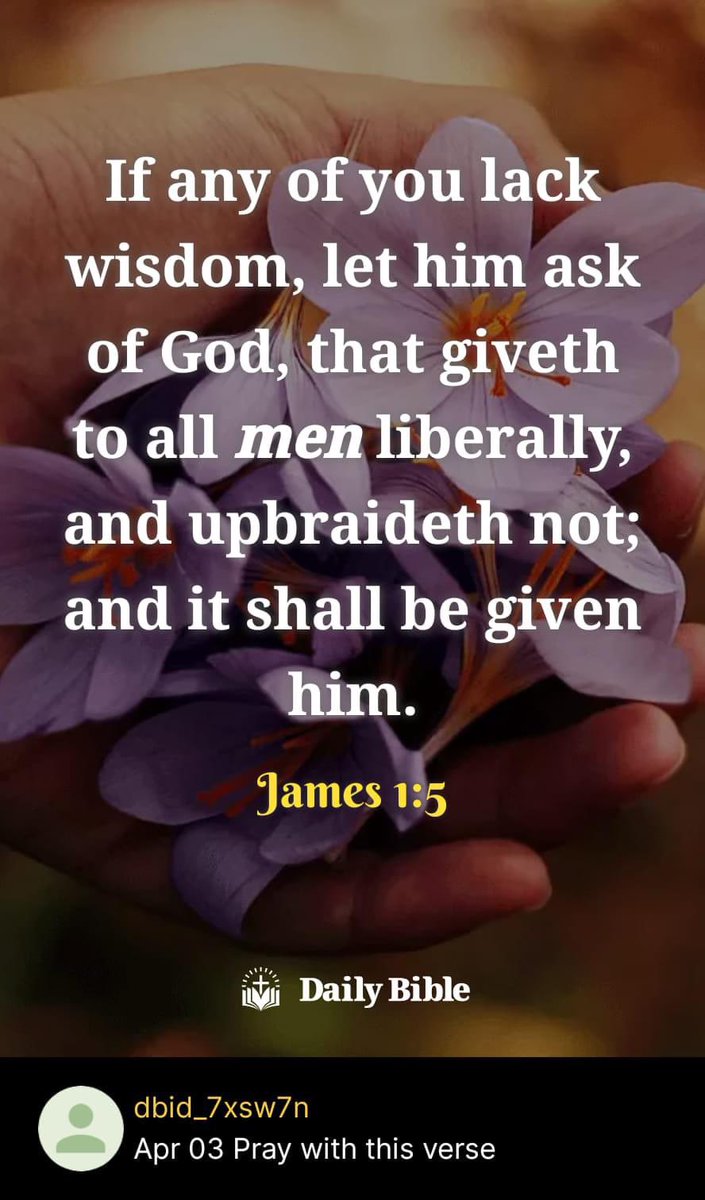 If you lack wisdom… ✝️1350✝️ @mombelieves @soli_Jesum @ReHeitmann @MAGA_Meme_Man @tongamp_g @JBillLevy @Bro_Charlsss @GunnyG1961 @RAGINxCAJUN @rosejam181920 @Patrick7088 @TaraThomps68875 @iloveWNC @GaryWalters66 @PAYthe_PIPER @Btchen_n @Aralia_me @lottkaren54 @Pfenton47Fenton…