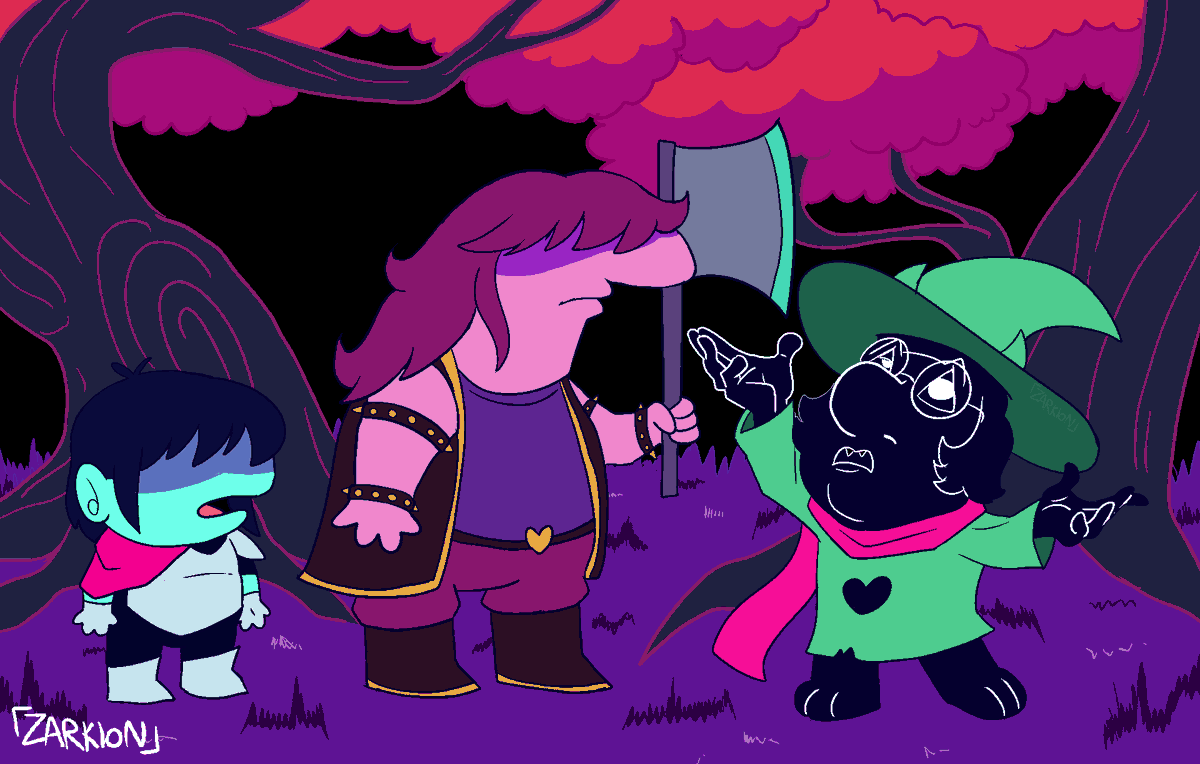 Deltarune if it was more awesome ❤️✨ (felt inspired by the video LMAO) [ #deltarunefanart #deltarune #smilingfriends ]