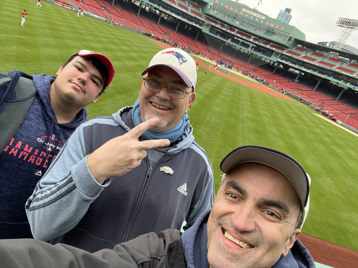 Fenway. Batting Practice. I’m at church. @RedSox @ScottyWho69 @RWCH04 #DirtyWater