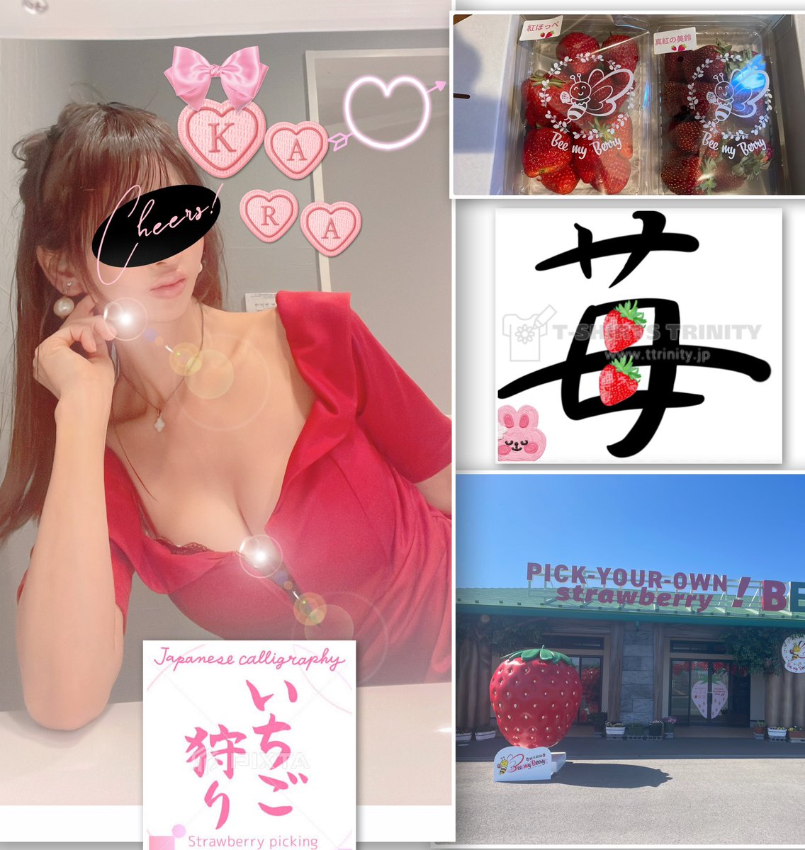 お早う御座います🤗❤️ 先日苺🍓狩りに行ってきました🙋‍♀️🍓 沢山ある中で 紅ほっぺと真紅の美鈴と言う品種が美味しかったです😋 苺🍓にはVCが豊富に含まれており一日6.７粒食べるだけで一日に必要なVCが補るそうです🤗🍓 沢山🤤食べたから？お肌綺麗になったかな🤭w それでは本日も宜しくお願いします 🤗