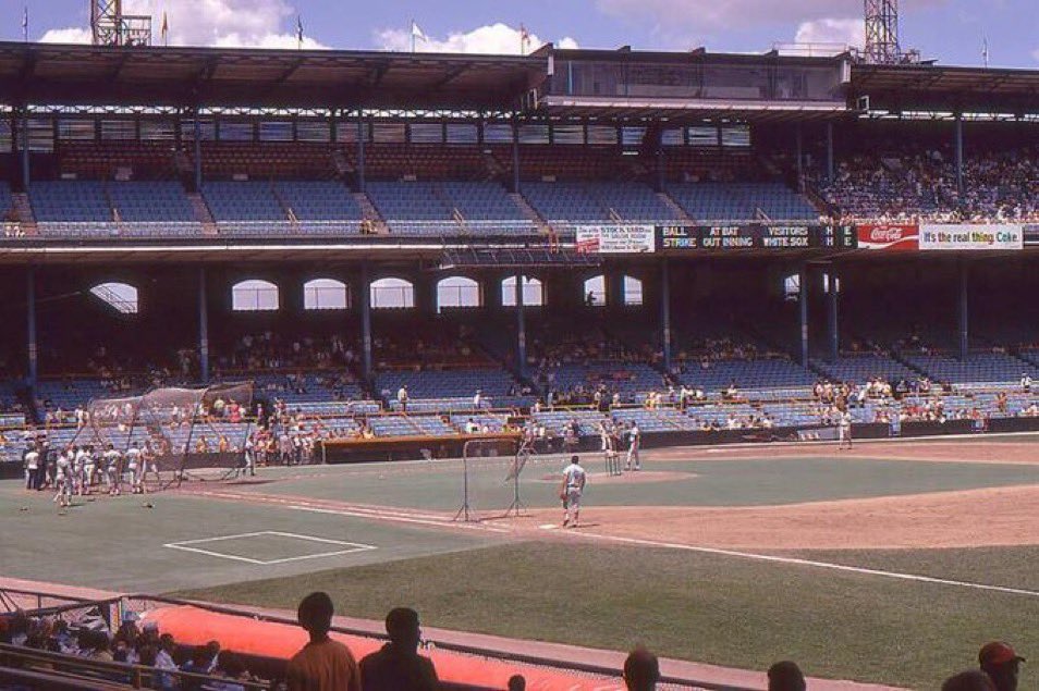 From 1969-1975 Comiskey Park had an artificial turf infield and a grass outfield. #WhiteSox