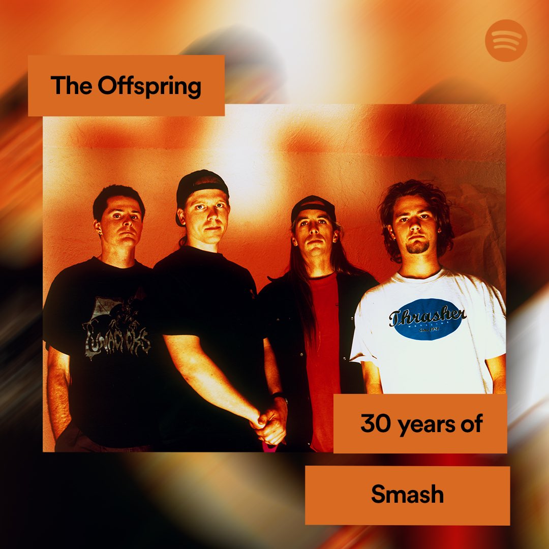 Today we’re celebrating 30 years of @offspring’s album Smash 💥 spotify.link/smash