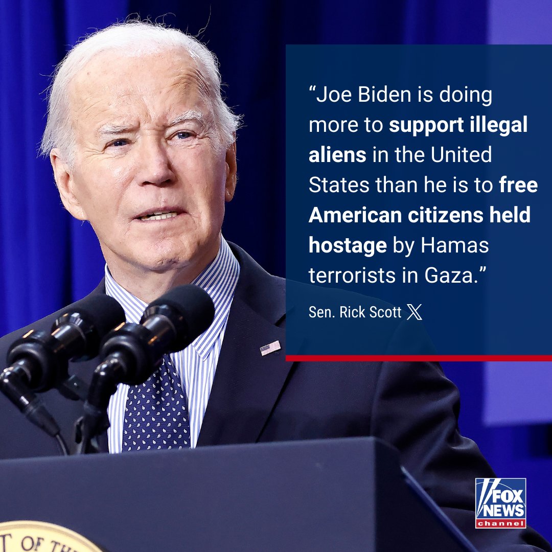 BRING THEM HOME: @SenRickScott blasts President Biden, demanding Hamas to release the remaining hostages and declaring 'Israel must destroy every last terrorist in Gaza.'