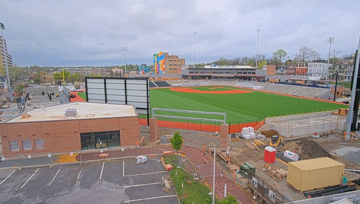 A look at the progress at @VisitHagerstown on their new #AstroTurf field turf system 🙌⚾️