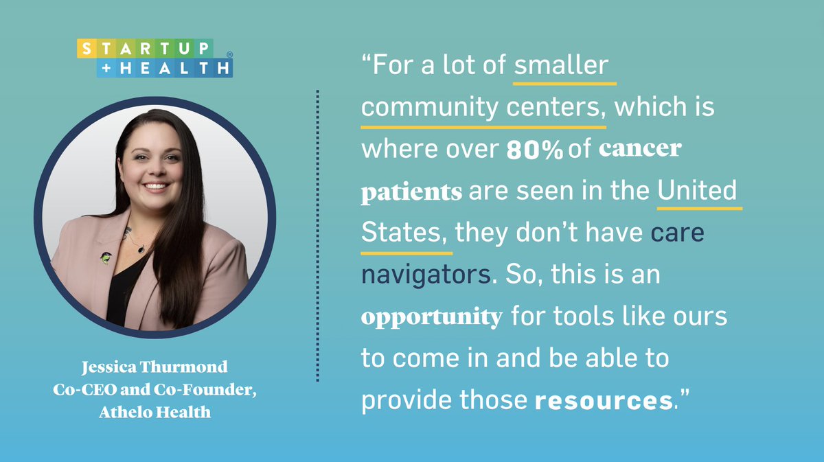 #HealthTransformer @JessicaThurmon4, Co-CEO & Co-founder of @AtheloHealth, is on a mission to transform the patient experience for women with #cancer across the #US through their virtual supportive care model. Check out this interview with Jessica ⤵️ ow.ly/Rb4L50Reztw