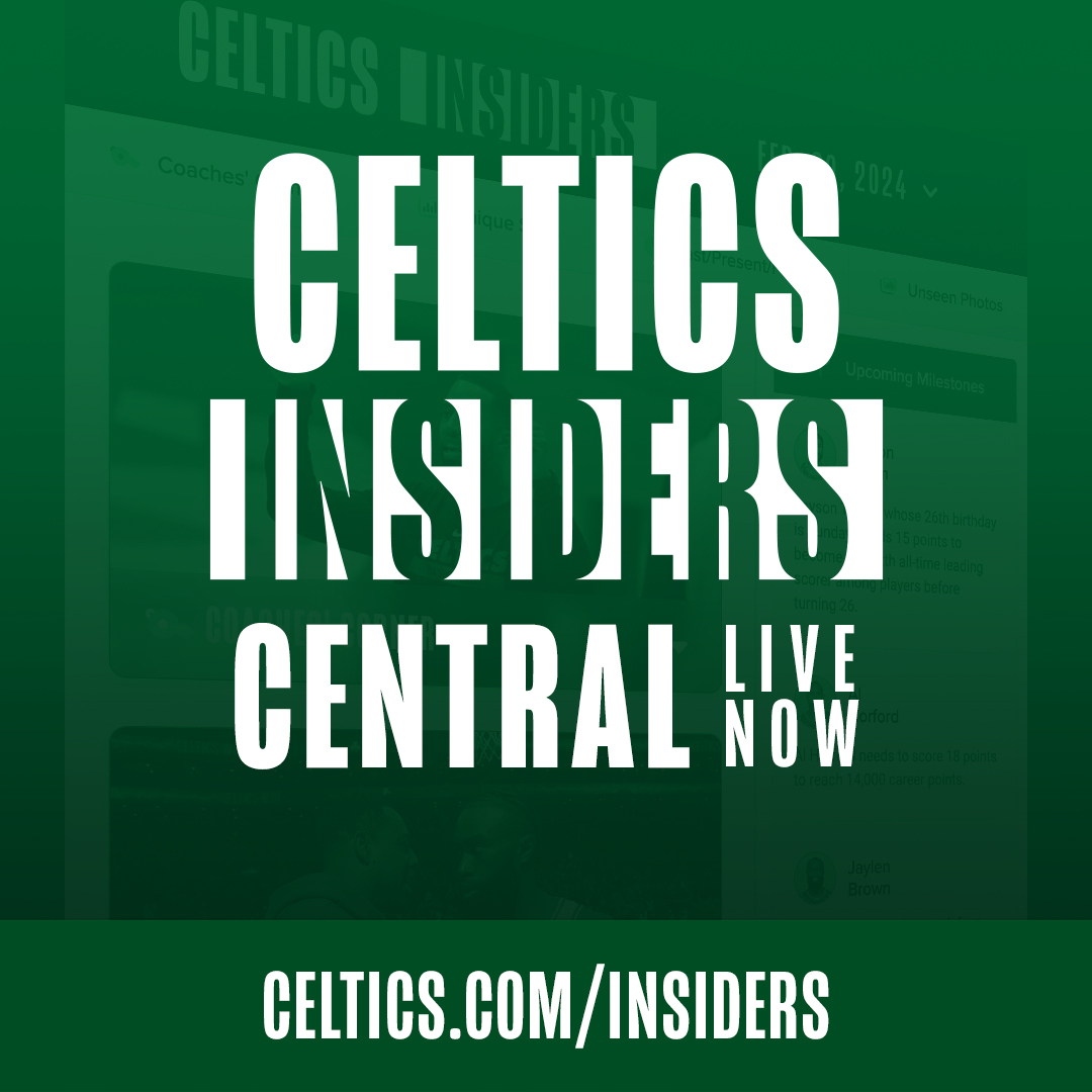 Need a way to pass the time before we play? Get your reading in 📚 The latest edition of Celtics Insiders is live now: on.nba.com/3Trf2Q4