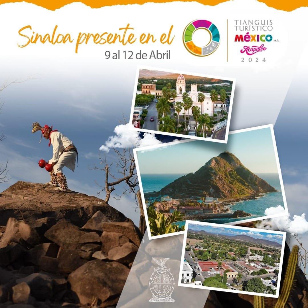 Sinaloa presente en la edición 48 del Tianguis Turístico, que se desarrolla hasta el 12 de este mes, en Acapulco, Guerrero🎊🤩. El encuentro de turismo más importante de América Latina ha comenzado.