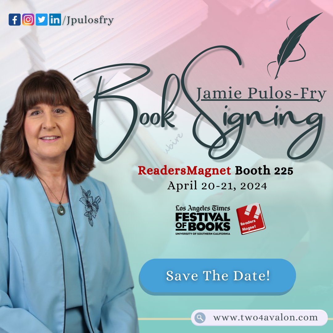 Save the date! I will be having a book signing session at the @ReadersMagnet Booth during the Los Angeles Times Festival of Books on April 20-21, 2024!

Meet me and grab a signed copy of my book. I can't wait to see you there!

#BookSigning #ReadersMagnet #LAFestivalOfBooks