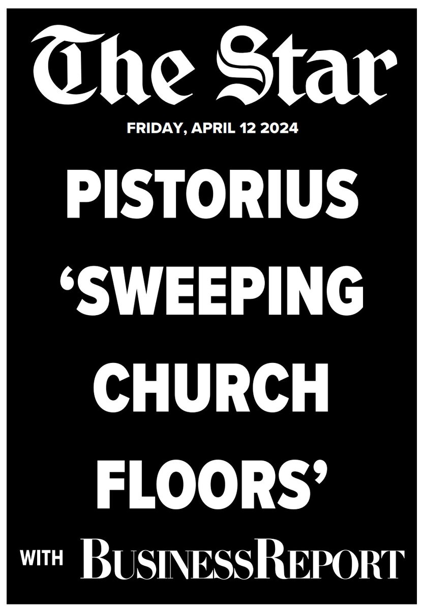 TheStar_news's tweet image. Inside tomorrow's edition of #TheStarNews

•#Pistorious 'sweeping church floors' 
•No upkeep for lazy husband, says judge

iol.co.za/the-star
#TheStarNews
#PretoriaNews