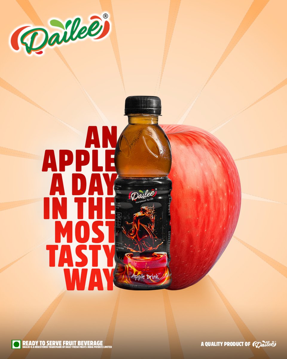 An apple a day in the most delicious way!
.
.
.
.
#appledrink #appledrinks #dailee #daileefresh #tastethedailee #southindia #trending #instagood @dailee_india #daileeapple