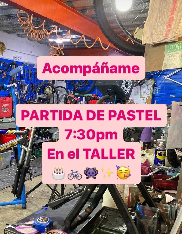 🎂👾✨Hoy partimos pastel en el Taller ! Acompáñame ✨
Av. Ricardo Flores Magón 423
 📍maps.app.goo.gl/fqScjMBpa6U86e…

Y este sábado nos vamos hasta el amanecer del domingo para bailar!!!