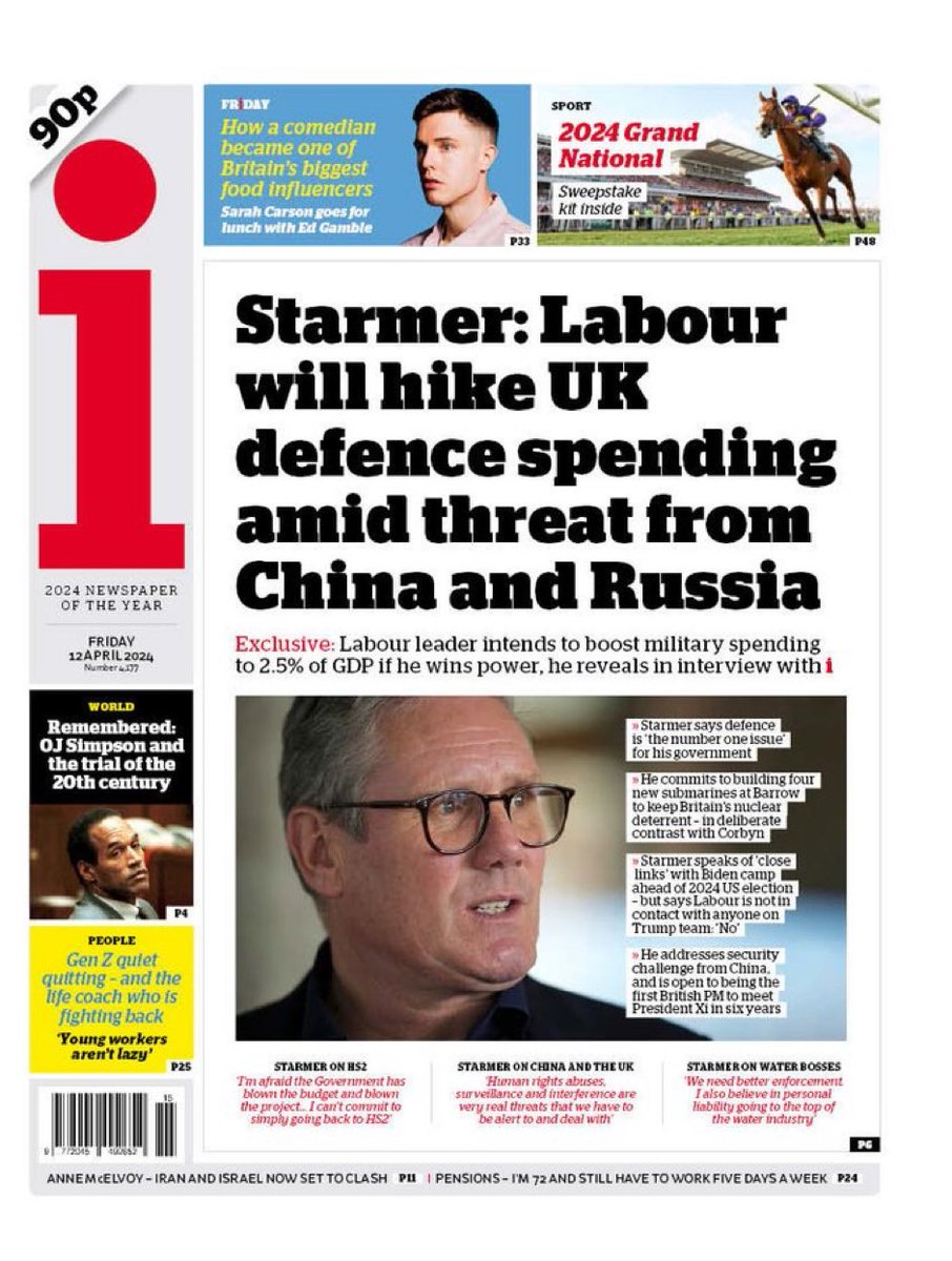 Uncosted spend of £10 billion a year from Labour. But don’t worry - it’s not a left wing figure saying we should use cash to improve the productive capacity of the economy. So it’s fine.
