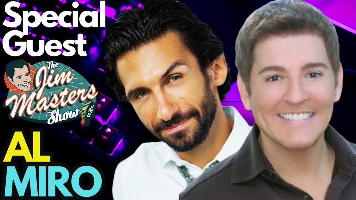 Join us today! LIVE! at 8pm ET 5pm PT on The Jim Masters Show as #actor Al Miro is my special guest! Come join the fun! Watch on our YouTube channel via this link here: youtube.com/jimmasterstv.  #thejimmastersshow #live #jimmasterstv #almiro #interview #today @TheAlMiro #joinus