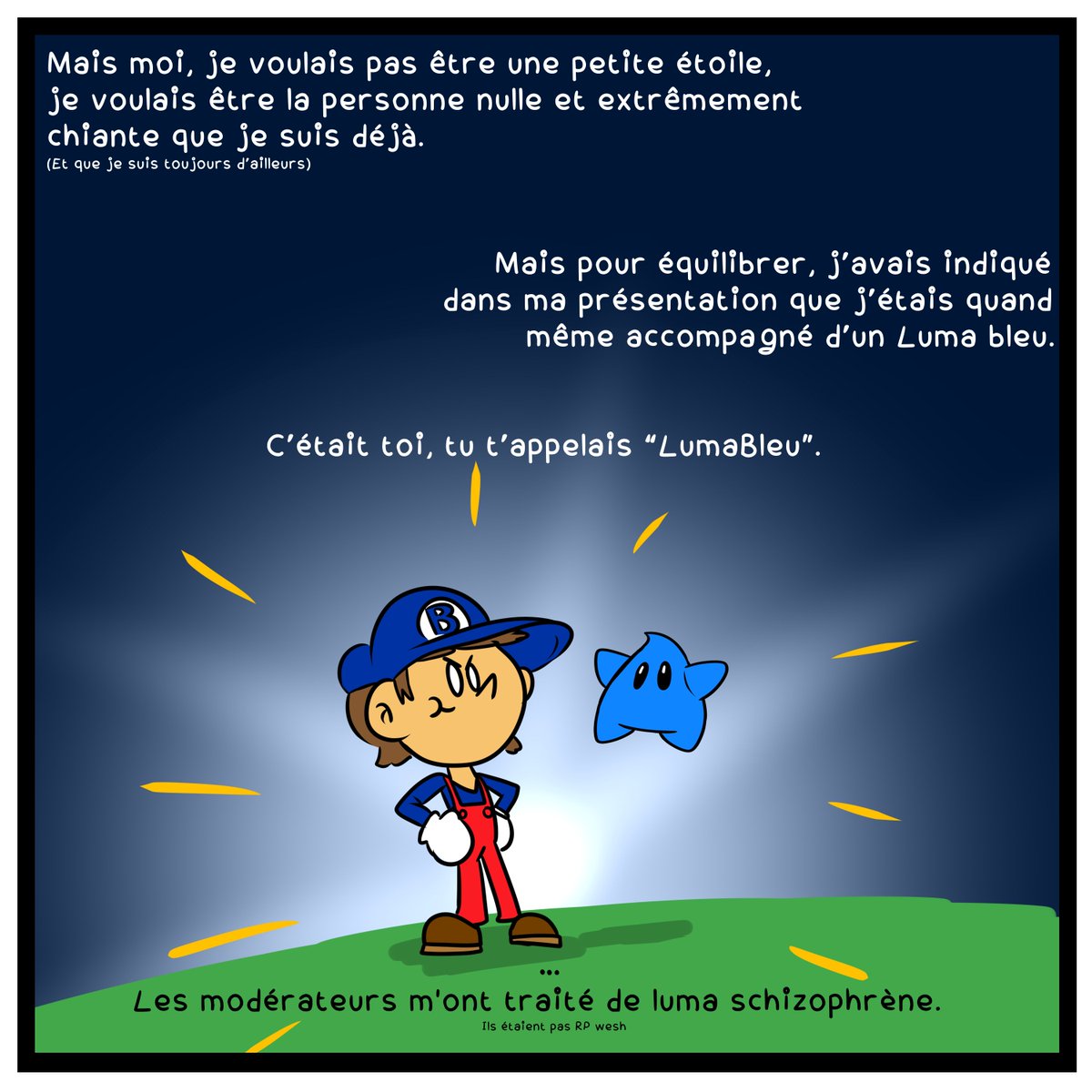 On approche de mi avril, et il y a 10 ans pendant cette période, j'ai créé Azuro, l'un de mes plus vieux personnages qui est toujours là aujourd'hui. 1/3