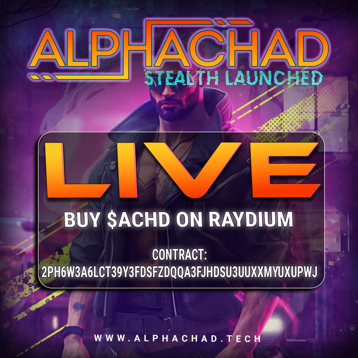 AlphaChadToken's tweet image. 🚀 ALPHA CHAD STEALTH LAUNCHED LIVE NOW on #Solana! 🌟

🔥 Buy on #raydium: raydium.io/swap/?inputCur…

 📄Contract: 2pH6W3A6LCt39Y3FDSFZDqqA3FjHDSu3UUXxmYuxUPwj

✅ Audited By BlockSAFU

NO Team Wallets | ZERO Tax | 1 Billion Supply
💰 93% to LP | 🚀 7% to Marketing/CEX

#memecoin